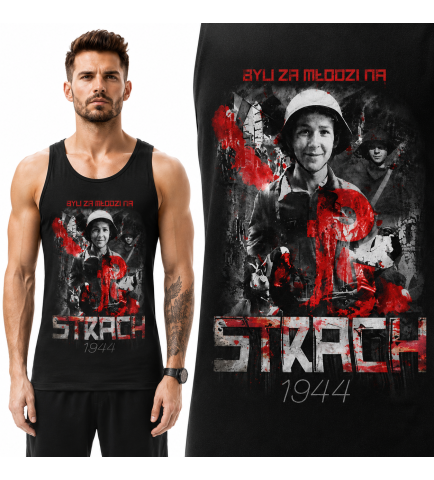 tank-top patriotyczny BYLI ZA MŁODZI NA STRACH